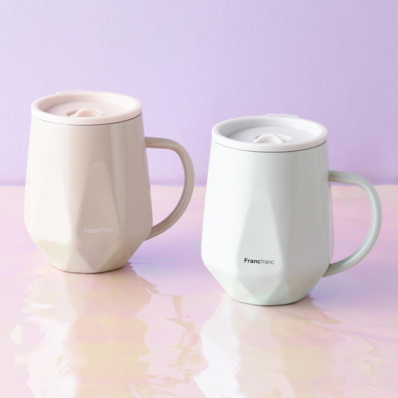 フタ付き ステンレスサーモマグ 320ml ダイヤ