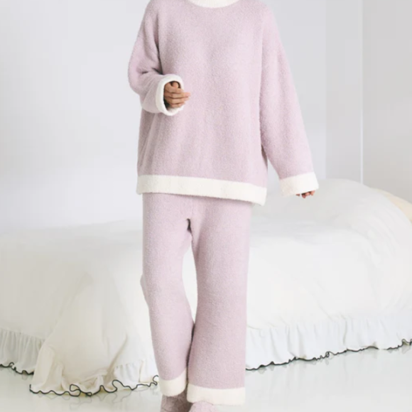 【NEW】ウエストウォーマー付き もちもちニットパジャマ