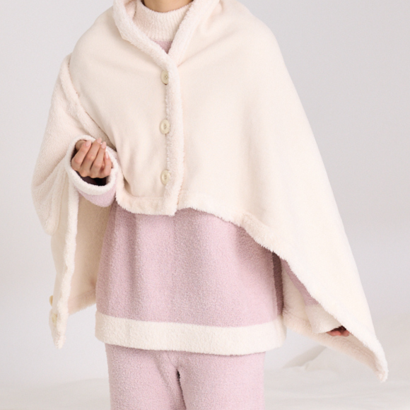 【先行SALE】リバーシブルウォームフリース 4WAYポンチョ S