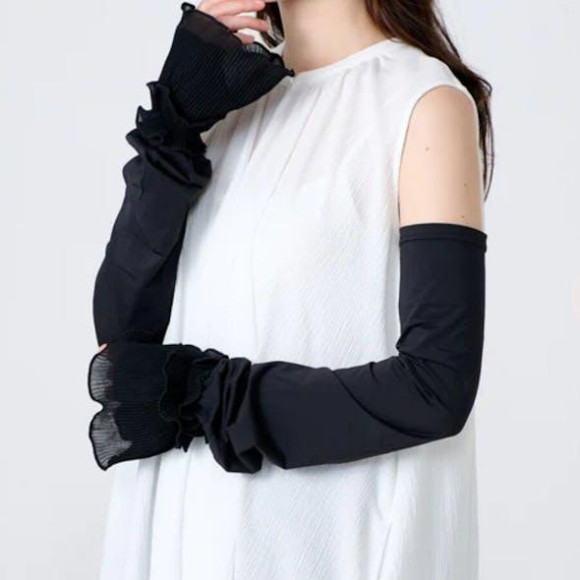 【NEW】ポーチ付き プリーツカフス UVアームカバー