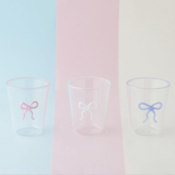 【★人気商品★おすすめ★】リボン ガラスタンブラー