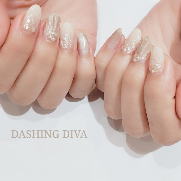 Popular every year! Shell design nail