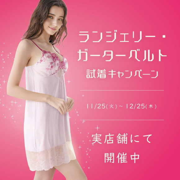 ランジェリー・ガーターベルト試着キャンペーン