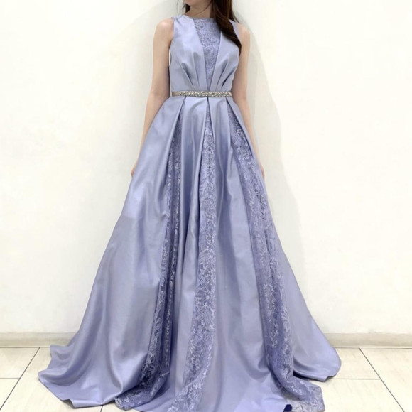 ✴︎シャンタン×ラメレースロングドレス✴︎