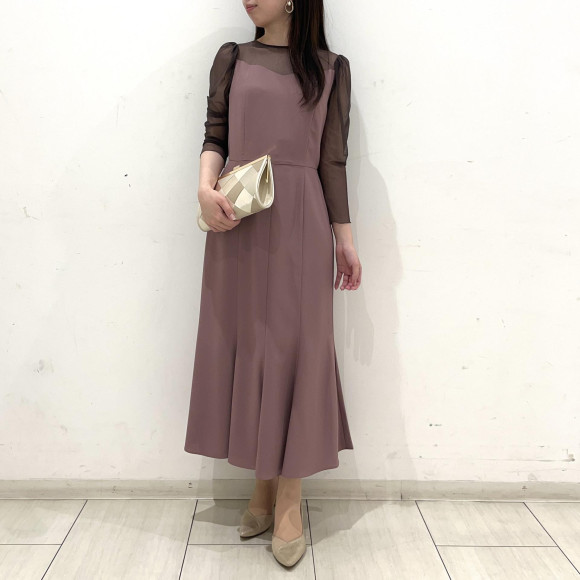 ✴︎袖付きソフトマーメイドドレス✴︎