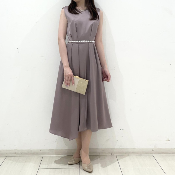 ✴︎サテンアシンメトリードレス✴︎【2buy10％off開催中】