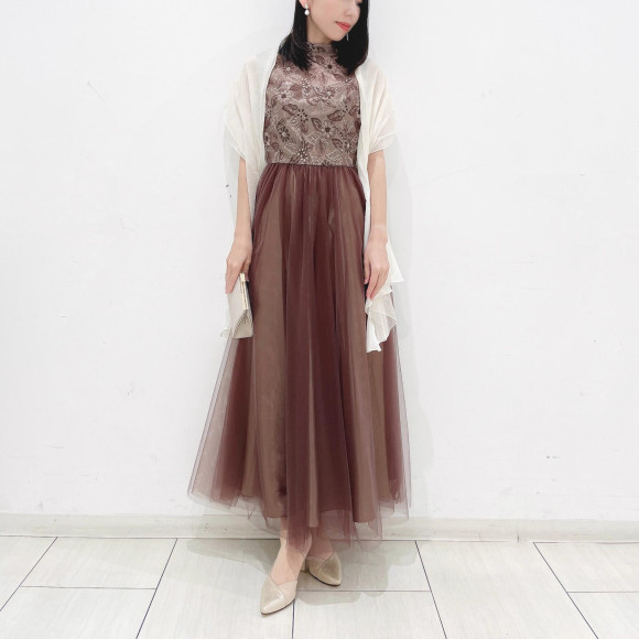 ✴︎ チュールレースアンクル丈ドレス ✴︎