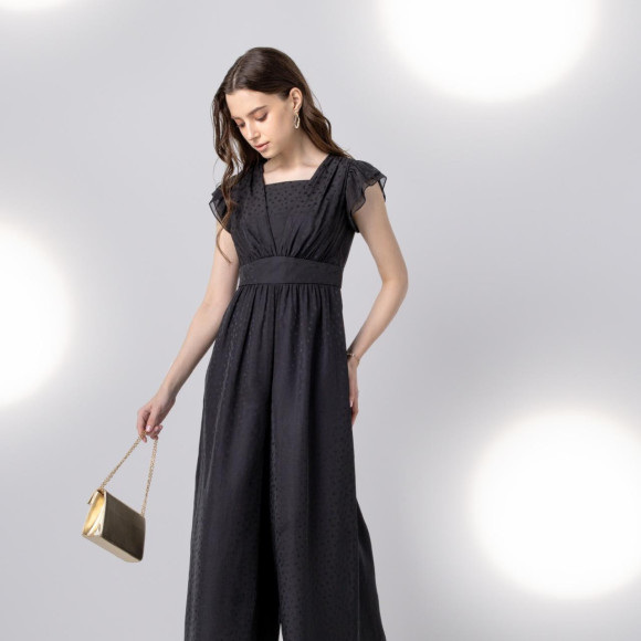 ✴︎ カットジャカードフレアパンツドレス ✴︎