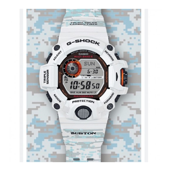 【未使用に近い】ジーショック 上位モデル BURTONコラボ 限定 バートン スノーボードブランドBURTONとG-SHOCKのコラボレーションモデル