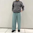 アルパカ混ソフトスラブ　ヘンリーネックP/O