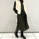 ダンスPT　バンドカラーワンピース