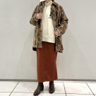 シャギーグラデJQ ステンショートコート