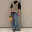 透かし編みベスト