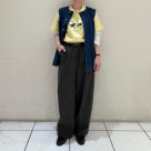 ビット付きバレルパンツ