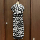 モノトーンフラワー刺繍　フレンチブラウス＆レイヤードスカート