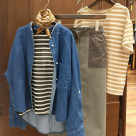 ニットライクボーダーTee