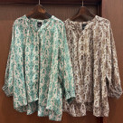 シアーアラベスクプリント再入荷!