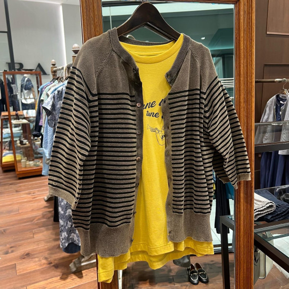 ストーンウォッシュボーダー　ピッチコンビP/O