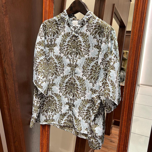 オリエンタルPT　バンドカラーワンピース