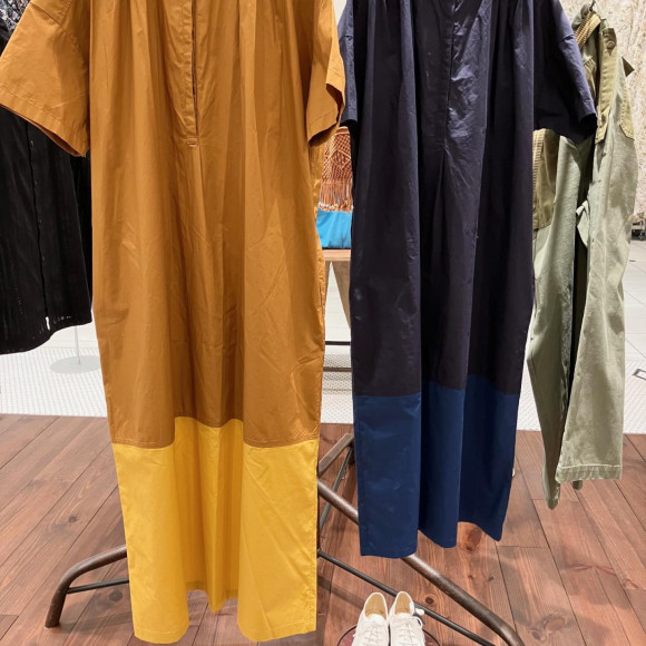 バイカラースキッパーワンピース