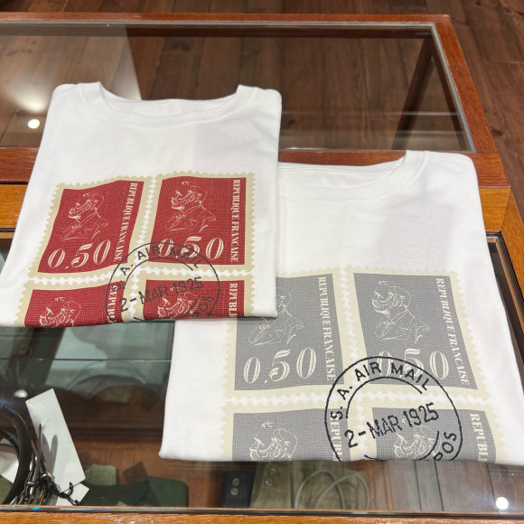 エアメールスタンプPT　半袖TEE