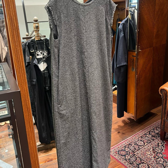 コットンブークレー　ラグランノースリーブワンピース