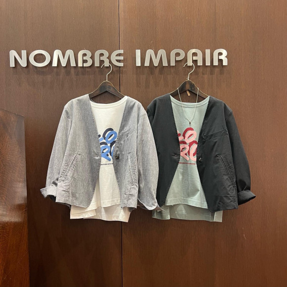 ポリレーヨン麻　ショートジャケット