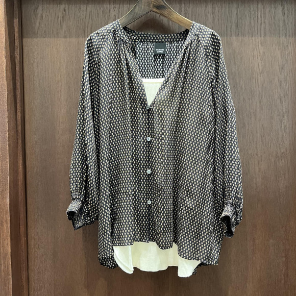 バイオレットレーヨンPT　ギャザーブラウス