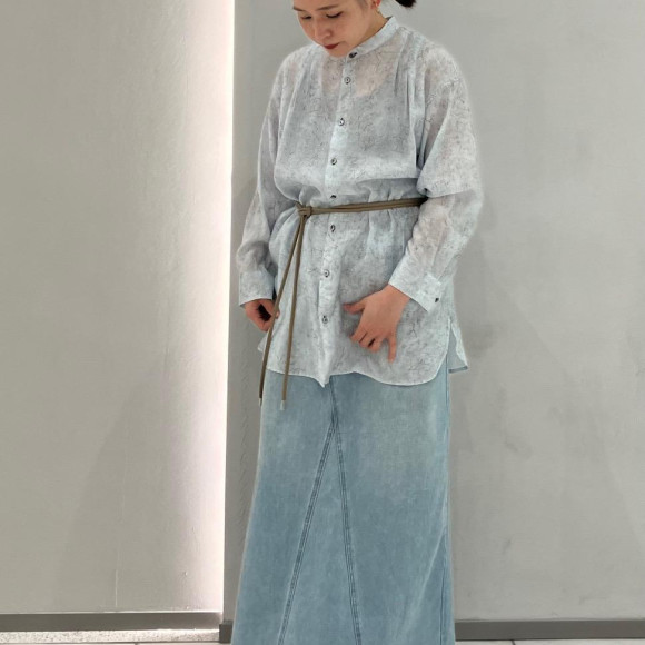 マーブルPT　ロングシャツ