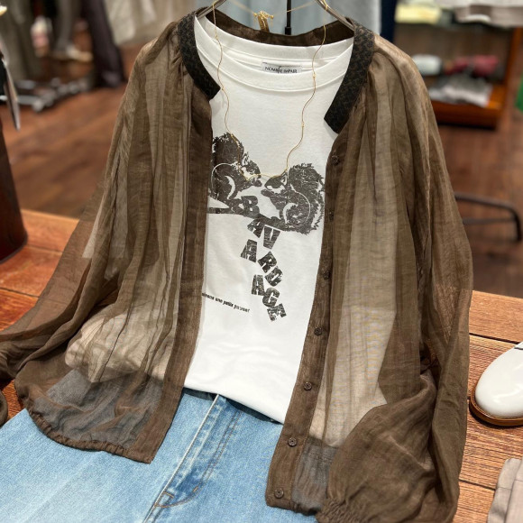 リス箔PT　半袖TEE