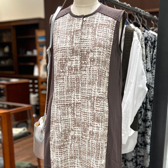 マテリアルPTコンビ　ノースリーブワンピース