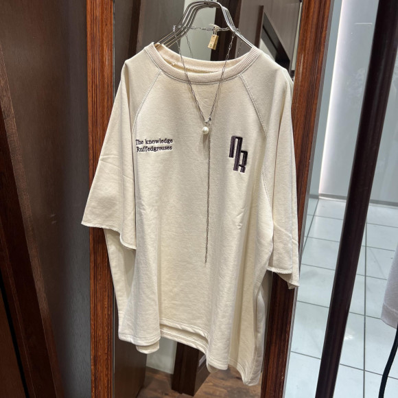 ミニ裏毛　NR刺繍5分袖P/O