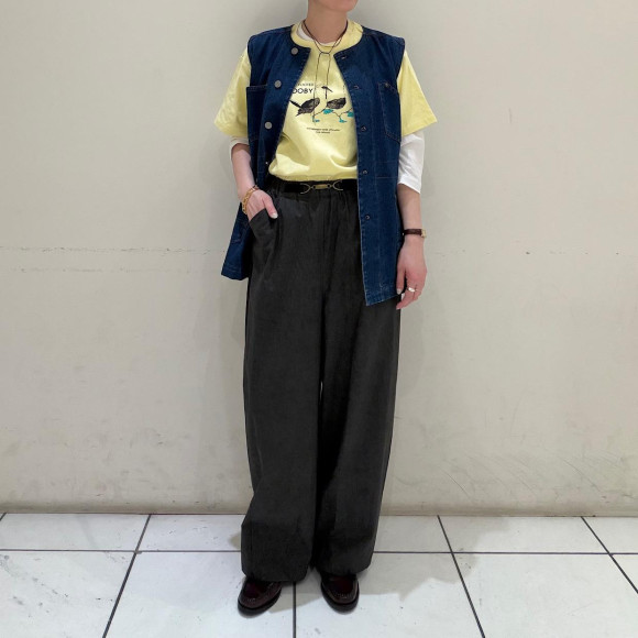 ビット付きバレルパンツ