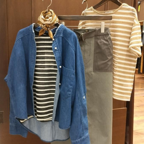 ニットライクボーダーTee