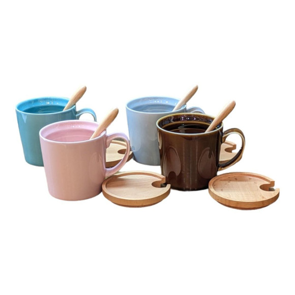 蓋＆スプーン付きマグ