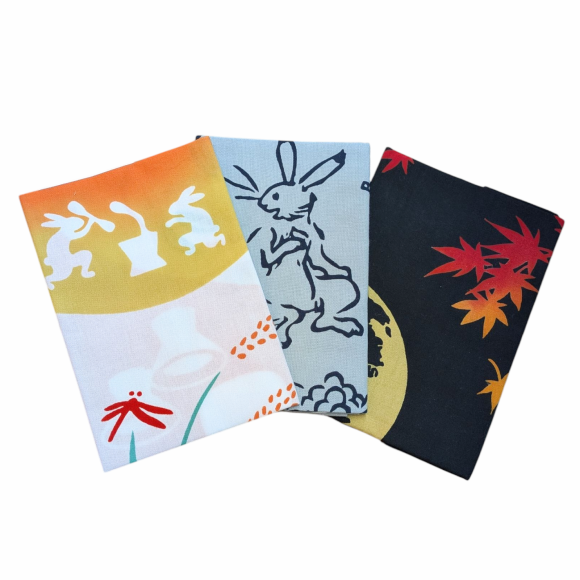 お月見手ぬぐい