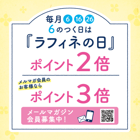 本日はポイント2倍DAY!!