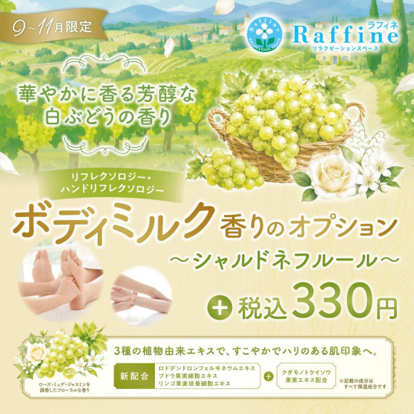 ボディミルクオプション　シャルドネフルールの香り