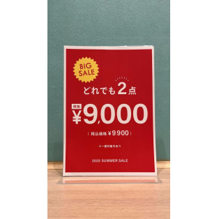 どれでも2点￥9,000(税抜)