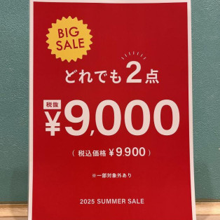 どれでも2点￥9,000(税抜)
