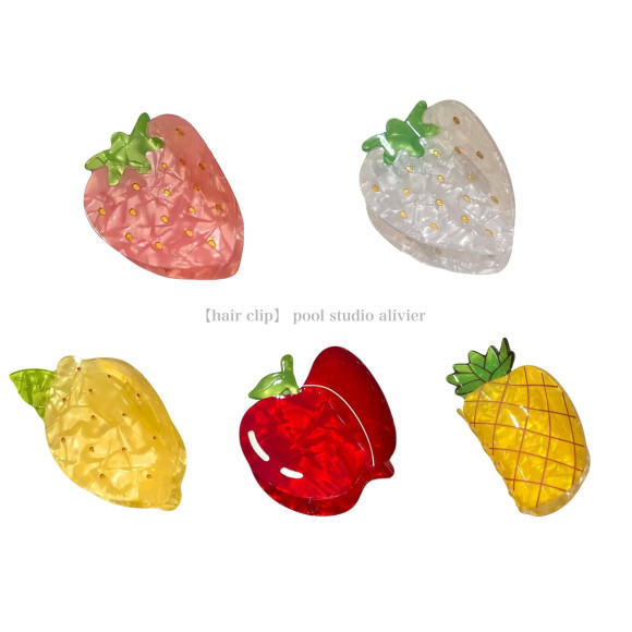 【NEW】フルーツヘアクリップ