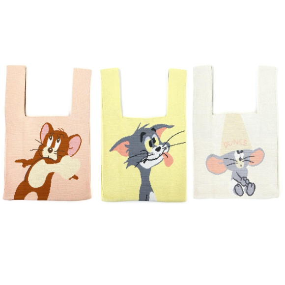 【NEW】TOM and JERRY　チアフルニットマルシェバッグ