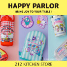 今年も212Kオリジナルのサンリオコラボレーションが「HAPPY PARLOR」として登場。