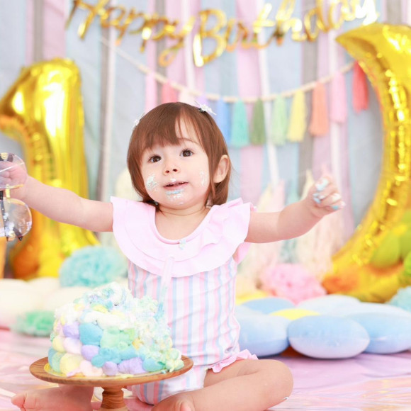 初めてのお誕生日の撮影もミチュールで♡