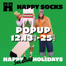 【期間限定ショップのお知らせ】HAPPY SOCKS（ハッピーソックス）